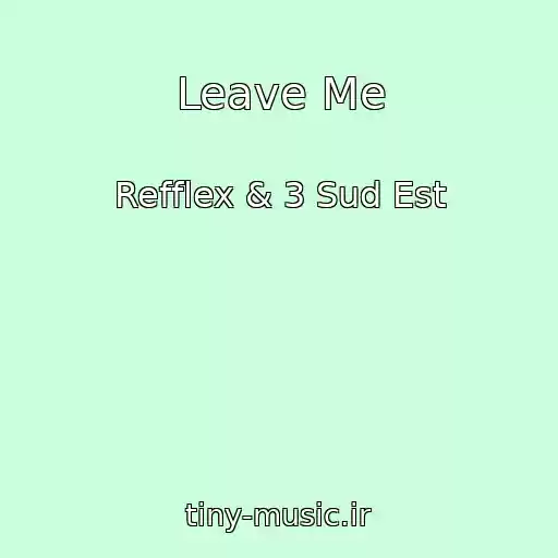 کاور آهنگ Leave Me از Refflex & 3 Sud Est