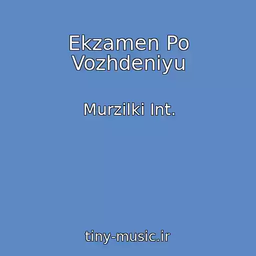 کاور آهنگ Ekzamen Po Vozhdeniyu از Murzilki Int.