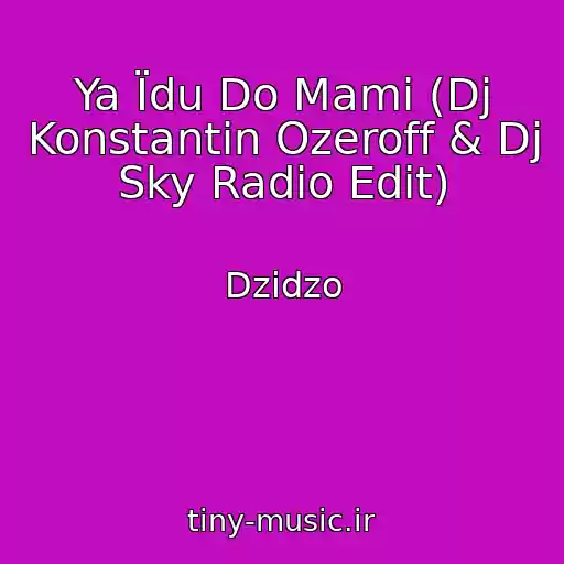 کاور آهنگ Ya Їdu Do Mami (Dj Konstantin Ozeroff & Dj Sky Radio Edit) از Dzіdzo