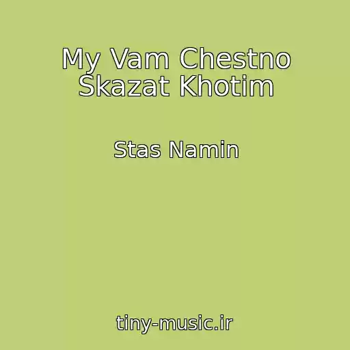 کاور آهنگ My Vam Chestno Skazat Khotim از Stas Namin