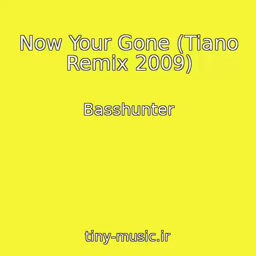 کاور آهنگ Now Your Gone (Tiano Remix 2009) از Basshunter