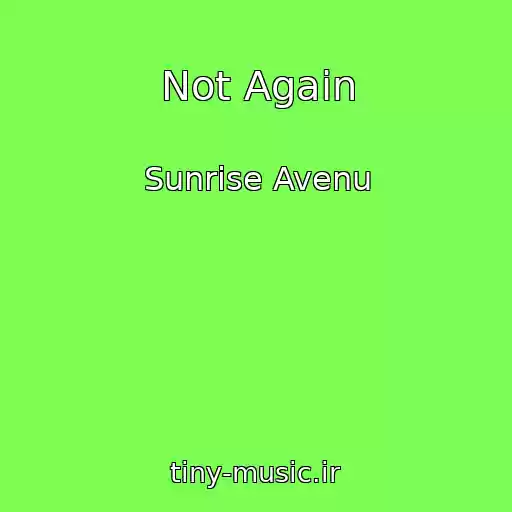 کاور آهنگ Not Again از Sunrise Avenu