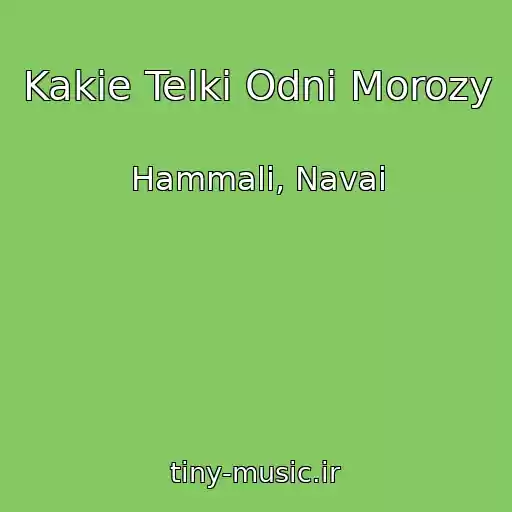 کاور آهنگ Kakie Telki Odni Morozy از Hammali, Navai