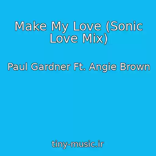 کاور آهنگ Make My Love (Sonic Love Mix) از Paul Gardner Ft. Angie Brown