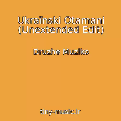 کاور آهنگ Ukraїnskі Otamani (Unextended Edit) از Druzhe Muziko