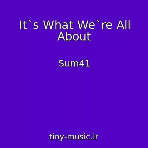 کاور آهنگ It`s What We`re All About از Sum41