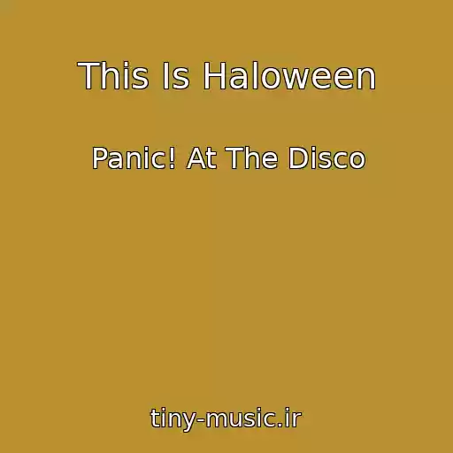 کاور آهنگ This Is Haloween از Panic! At The Disco