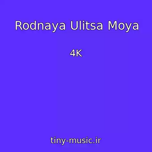 کاور آهنگ Rodnaya Ulitsa Moya از 4K