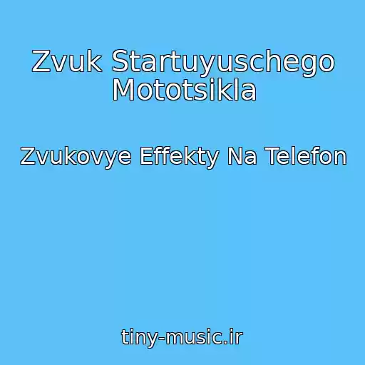 کاور آهنگ Zvuk Startuyuschego Mototsikla از Zvukovye Effekty Na Telefon
