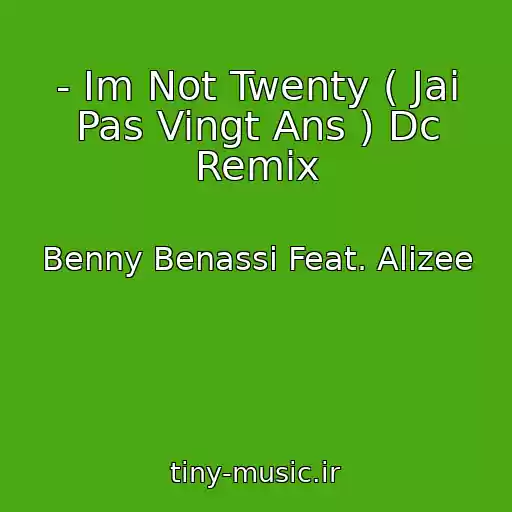 کاور آهنگ - Im Not Twenty ( Jai Pas Vingt Ans ) Dc Remix از Benny Benassi Feat. Alizee
