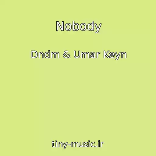 کاور آهنگ Nobody از Dndm & Umar Keyn