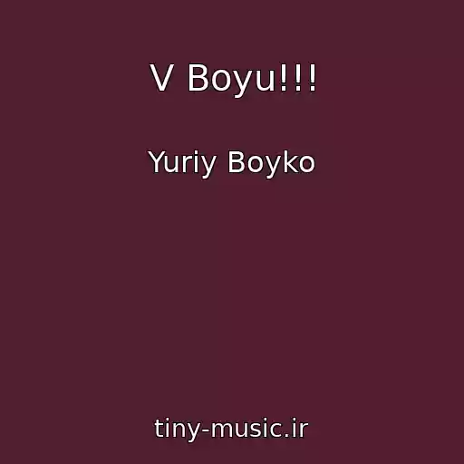 کاور آهنگ V Boyu!!! از Yuriy Boyko