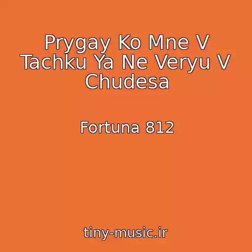 کاور آهنگ Prygay Ko Mne V Tachku Ya Ne Veryu V Chudesa از Fortuna 812