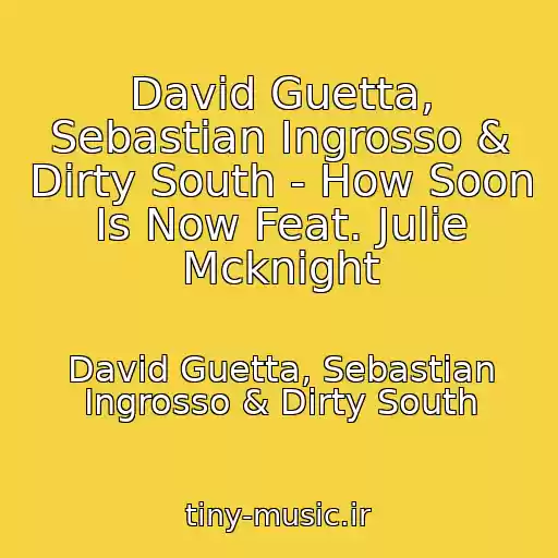 کاور آهنگ David Guetta, Sebastian Ingrosso & Dirty South - How Soon Is Now Feat. Julie Mcknight از David Guetta, Sebastian Ingrosso & Dirty South