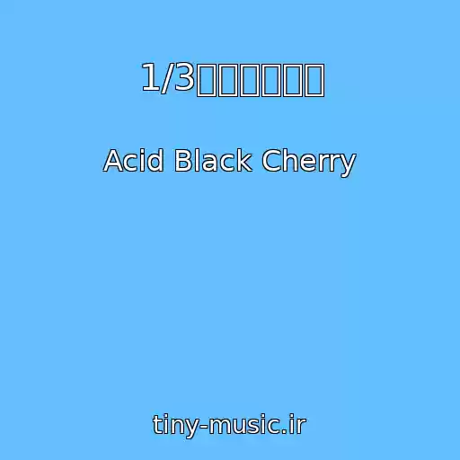 کاور آهنگ 1/3の純情な感情 از Acid Black Cherry