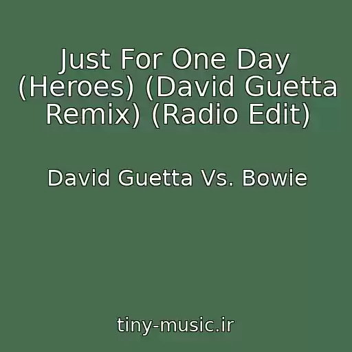 کاور آهنگ Just For One Day (Heroes) (David Guetta Remix) (Radio Edit) از David Guetta Vs. Bowie