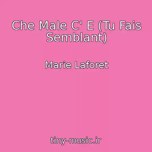 کاور آهنگ Che Male C' E (Tu Fais Semblant) از Marie Laforet