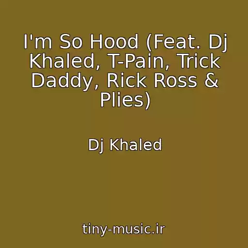 کاور آهنگ I'm So Hood (Feat. Dj Khaled, T-Pain, Trick Daddy, Rick Ross & Plies) از Dj Khaled
