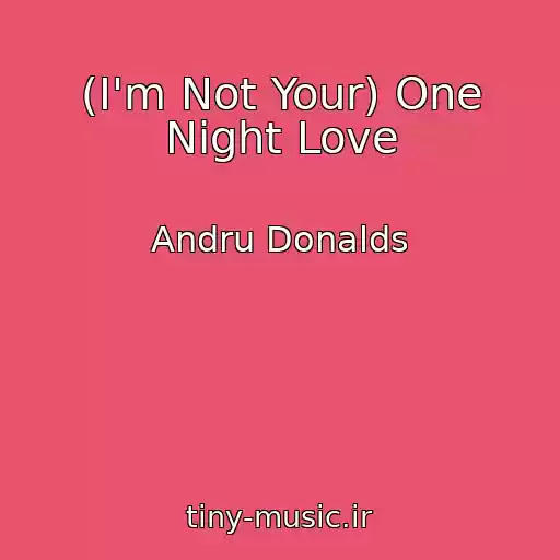 کاور آهنگ (I'm Not Your) One Night Love از Andru Donalds