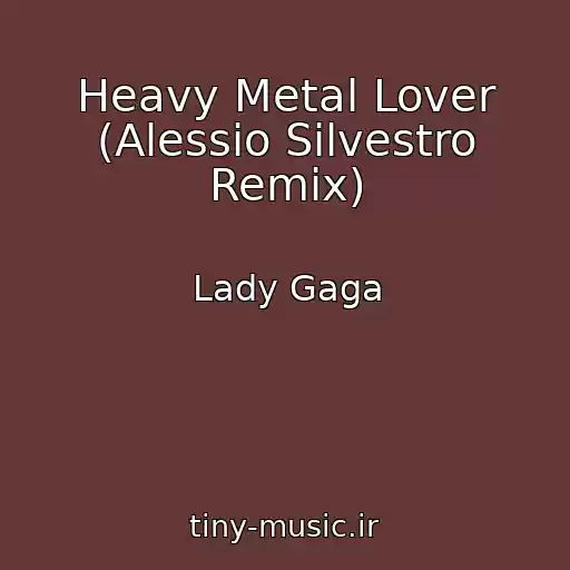 کاور آهنگ Heavy Metal Lover (Alessio Silvestro Remix) از Lady Gaga