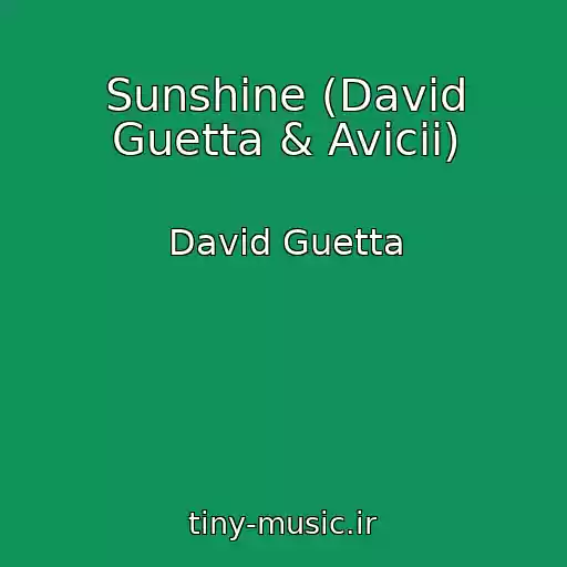 کاور آهنگ Sunshine (David Guetta & Avicii) از David Guetta