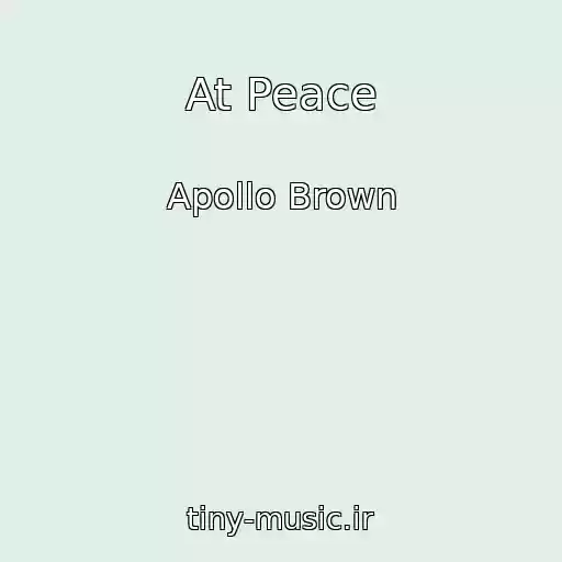 کاور آهنگ At Peace از Apollo Brown