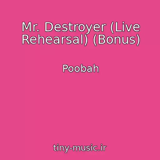 کاور آهنگ Mr. Destroyer (Live Rehearsal) (Bonus) از Poobah