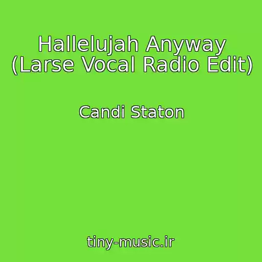 کاور آهنگ Hallelujah Anyway (Larse Vocal Radio Edit) از Candi Staton