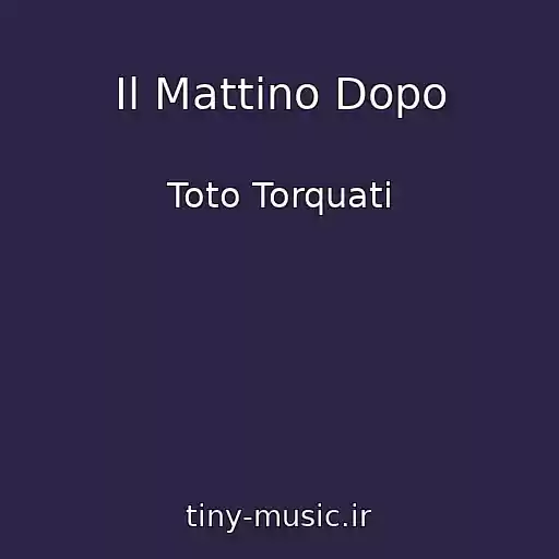کاور آهنگ Il Mattino Dopo از Toto Torquati