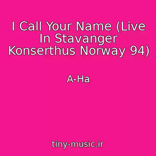 کاور آهنگ I Call Your Name (Live In Stavanger Konserthus Norway 94) از A-Ha