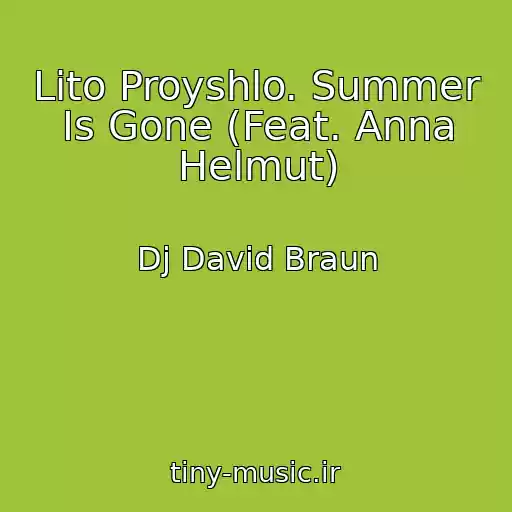 کاور آهنگ Lіto Proyshlo. Summer Is Gone (Feat. Anna Helmut) از Dj David Braun
