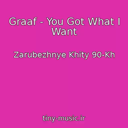 کاور آهنگ Graaf - You Got What I Want از Zarubezhnye Khity 90-Kh