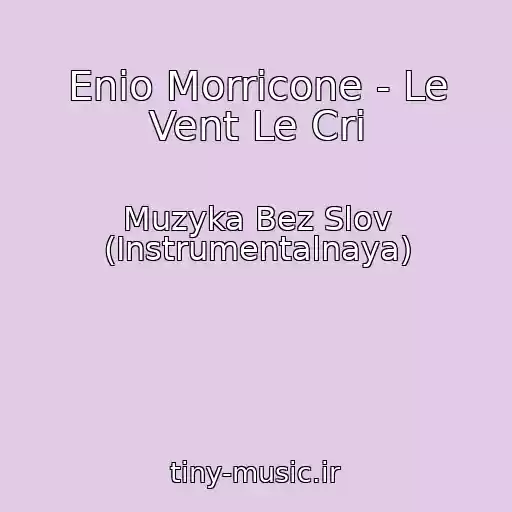 کاور آهنگ Enio Morricone - Le Vent Le Cri از Muzyka Bez Slov (Instrumentalnaya)