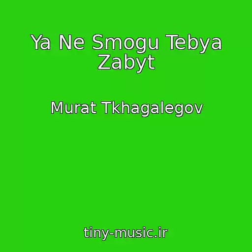 کاور آهنگ Ya Ne Smogu Tebya Zabyt از Murat Tkhagalegov