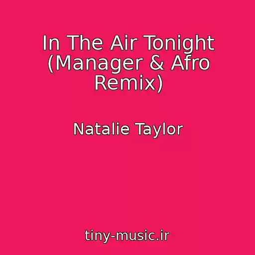 کاور آهنگ In The Air Tonight (Manager & Afro Remix) از Natalie Taylor