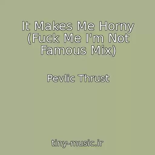 کاور آهنگ It Makes Me Horny (Fuck Me I'm Not Famous Mix) از Pevlic Thrust