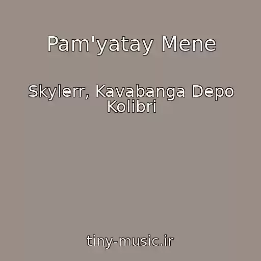کاور آهنگ Pam'yatay Mene از Skylerr, Kavabanga Depo Kolibri