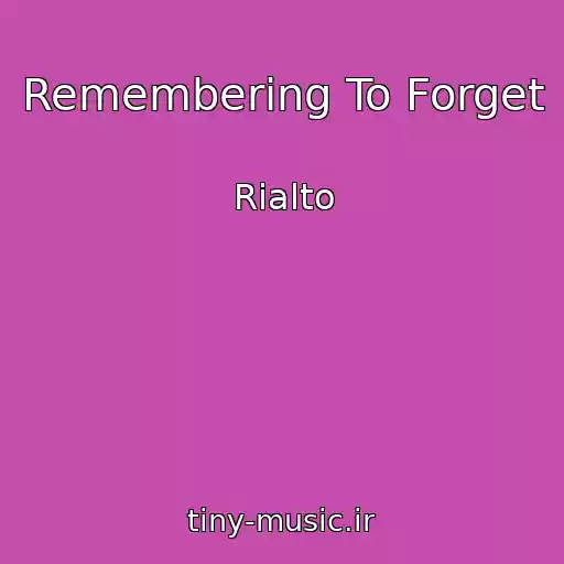 کاور آهنگ Remembering To Forget از Rialto