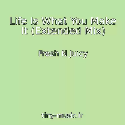 کاور آهنگ Life Is What You Make It (Extended Mix) از Fresh N Juicy