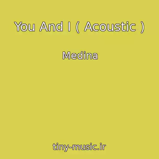 کاور آهنگ You And I ( Acoustic ) از Medina