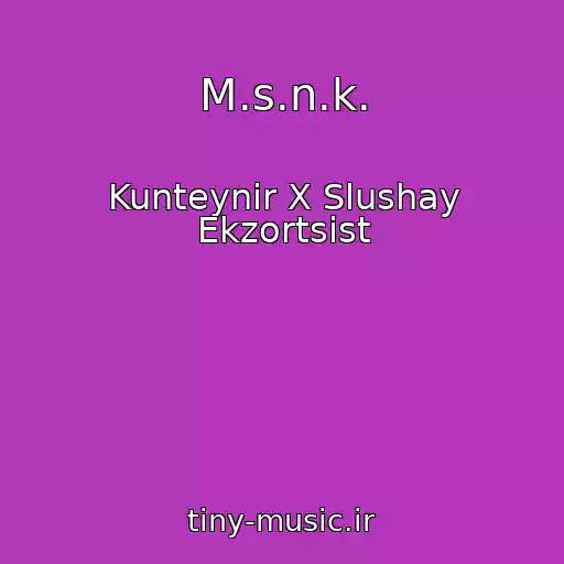 کاور آهنگ M.s.n.k. از Kunteynir X Slushay Ekzortsist