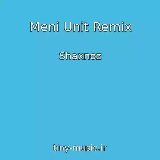 کاور آهنگ Meni Unit Remix از Shaxnoz