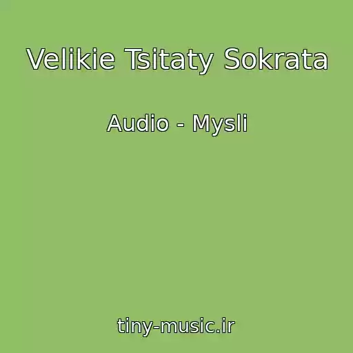 کاور آهنگ Velikie Tsitaty Sokrata از Audio - Mysli