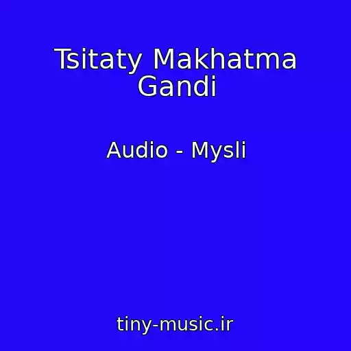 کاور آهنگ Tsitaty Makhatma Gandi از Audio - Mysli