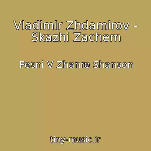 کاور آهنگ Vladimir Zhdamirov - Skazhi Zachem از Pesni V Zhanre Shanson