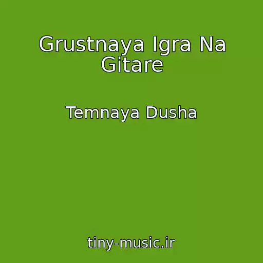 کاور آهنگ Grustnaya Igra Na Gitare از Temnaya Dusha