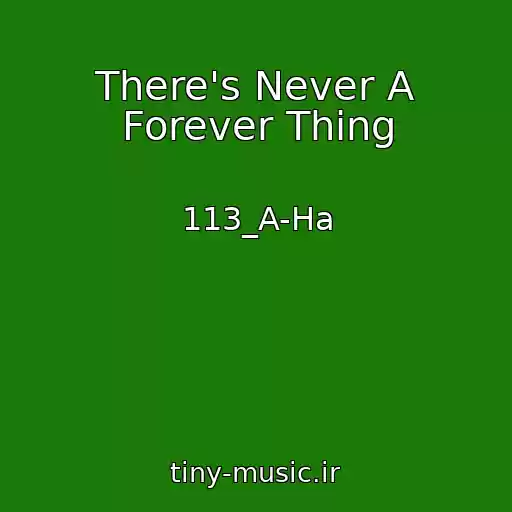 کاور آهنگ There's Never A Forever Thing از 113_A-Ha