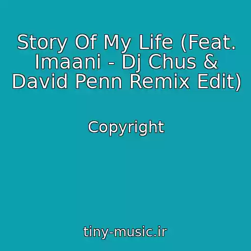 کاور آهنگ Story Of My Life (Feat. Imaani - Dj Chus & David Penn Remix Edit) از Copyright