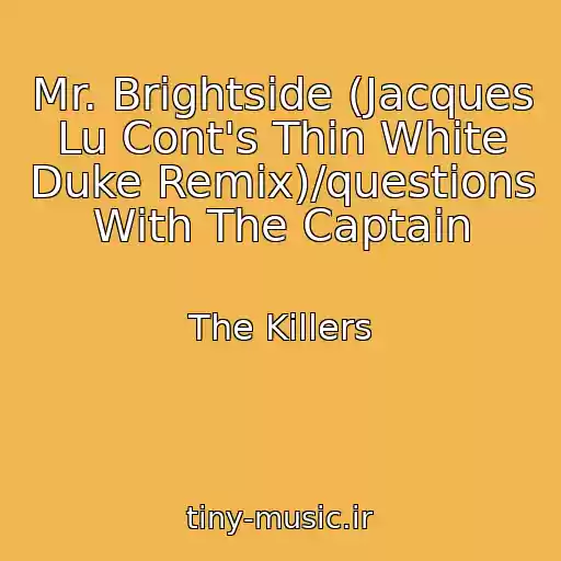 کاور آهنگ Mr. Brightside (Jacques Lu Cont's Thin White Duke Remix)/questions With The Captain از The Killers