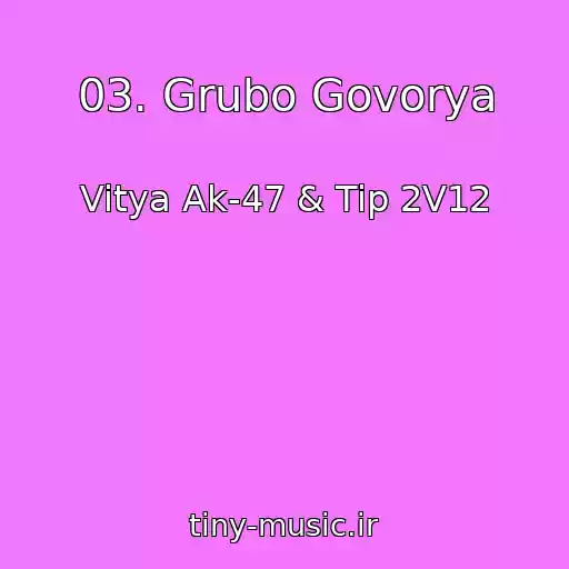 کاور آهنگ 03. Grubo Govorya از Vitya Ak-47 & Tip 2V12